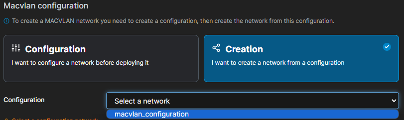 Creation Configuration - Example